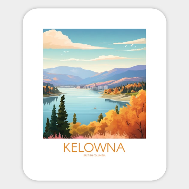 KELOWNA Sticker by MarkedArtPrints